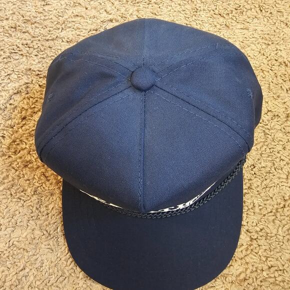 Vtg Operation Desert Storm Hat Blue Rope Snapback Cap Iraq Trucker 90s Military - Picture 5 of 11